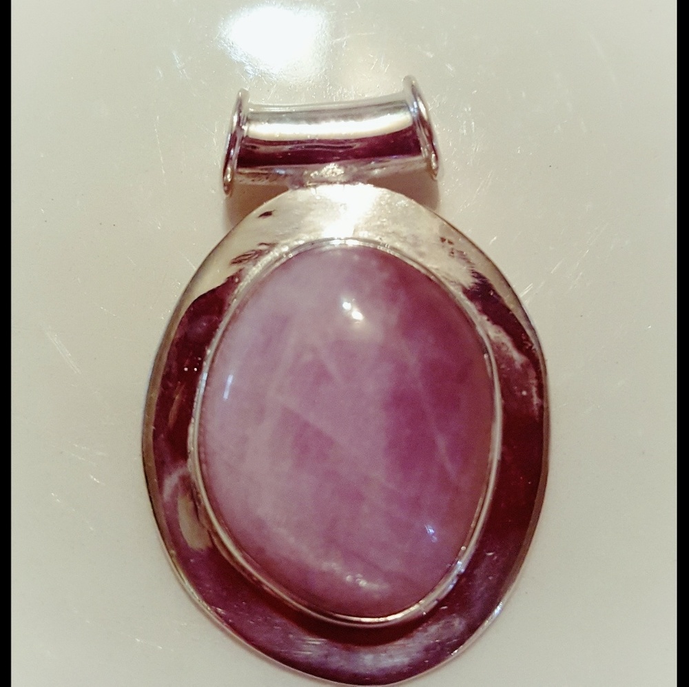 SOLD.        A+Quality Rose Quartz Pendant